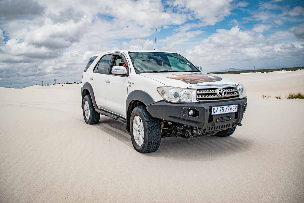 Offroad Urlaub in Südafrika. Fahrertraining in den Dünen von Atlantis