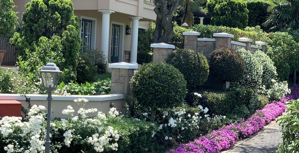 Travelbuddieslifestyle in Johannesburg at the Four Seasons Westcliif hotel gardens