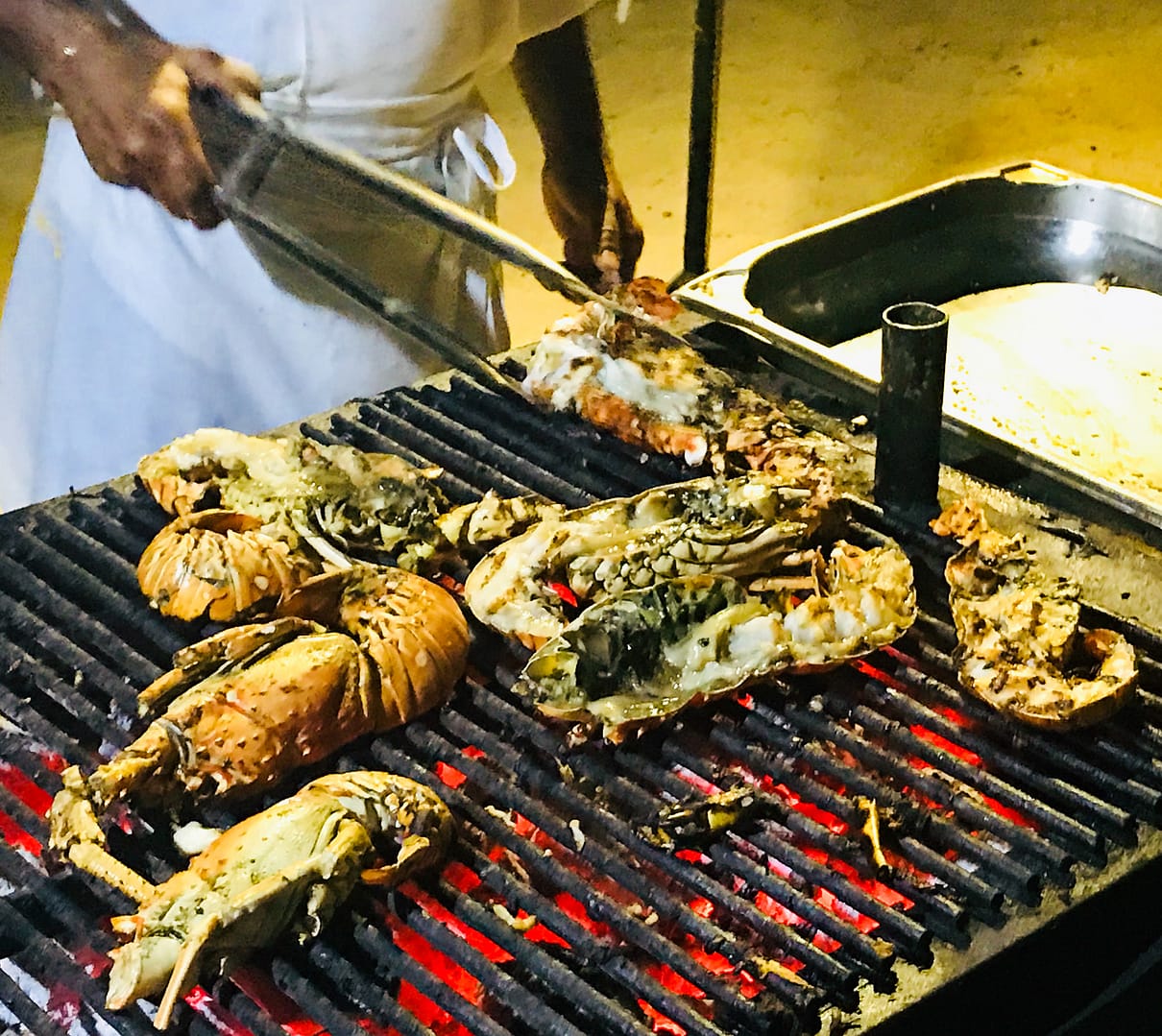 Crayfish on the braai or grill for Heritage Day in Cape Town