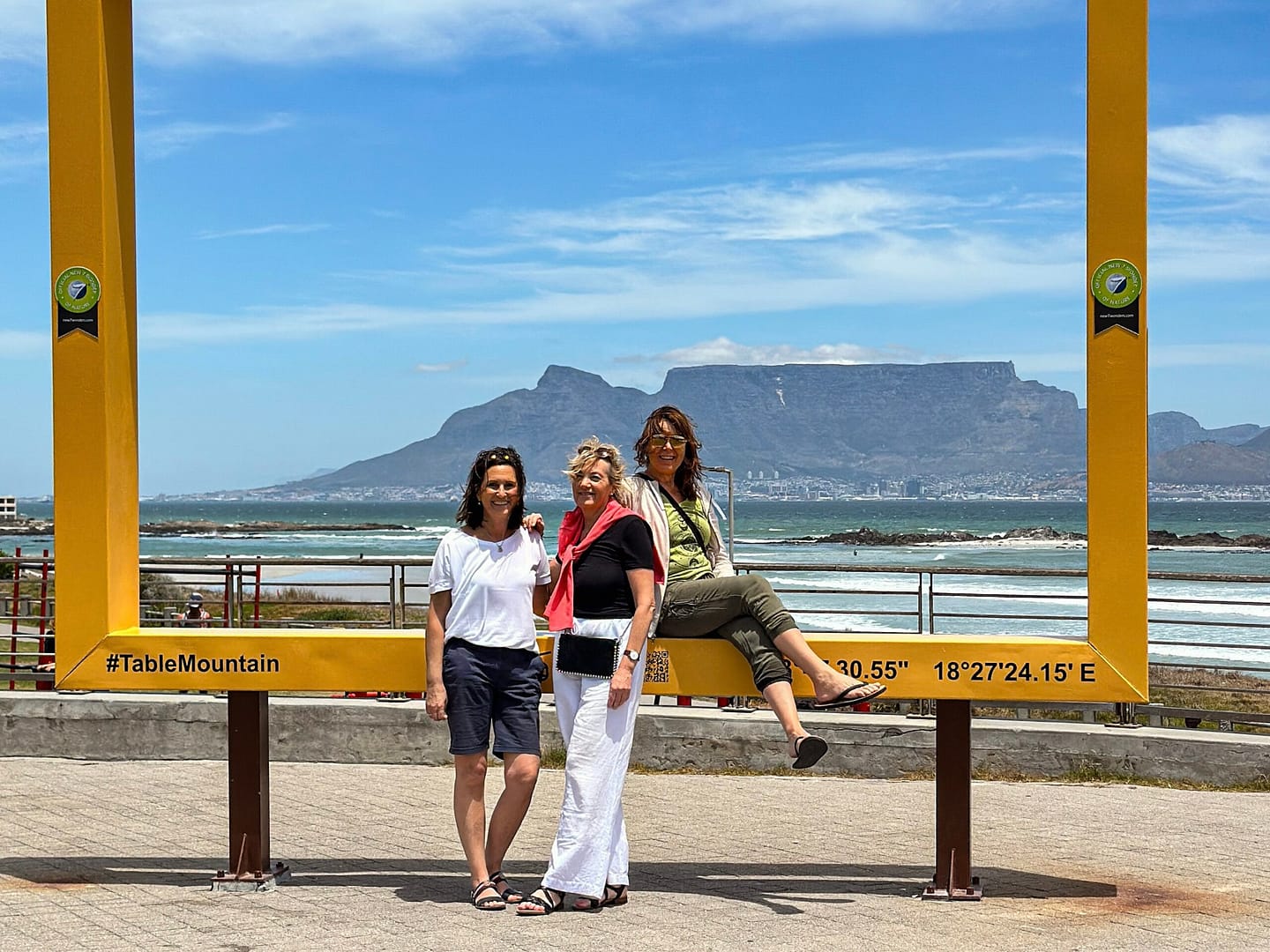 Table Mountain from Bloubergstran. Women small group tour