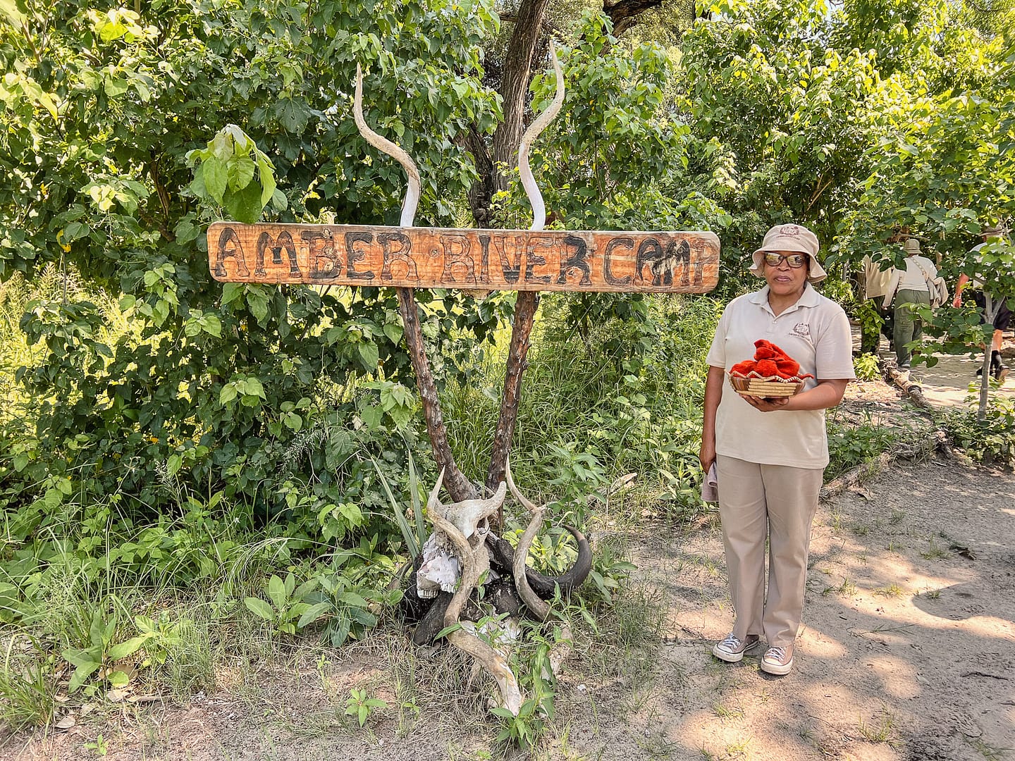 The arrival point of Amber Camp Okavango delta Botswana