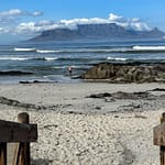 Beach at Bloubergstrand