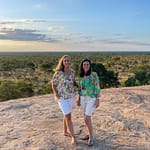 petra and Bernie in the Kruger National Park Tour at Mathekenyane view point