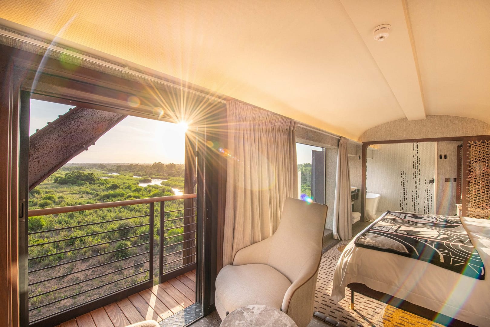 The bedroom on the train in Kruger