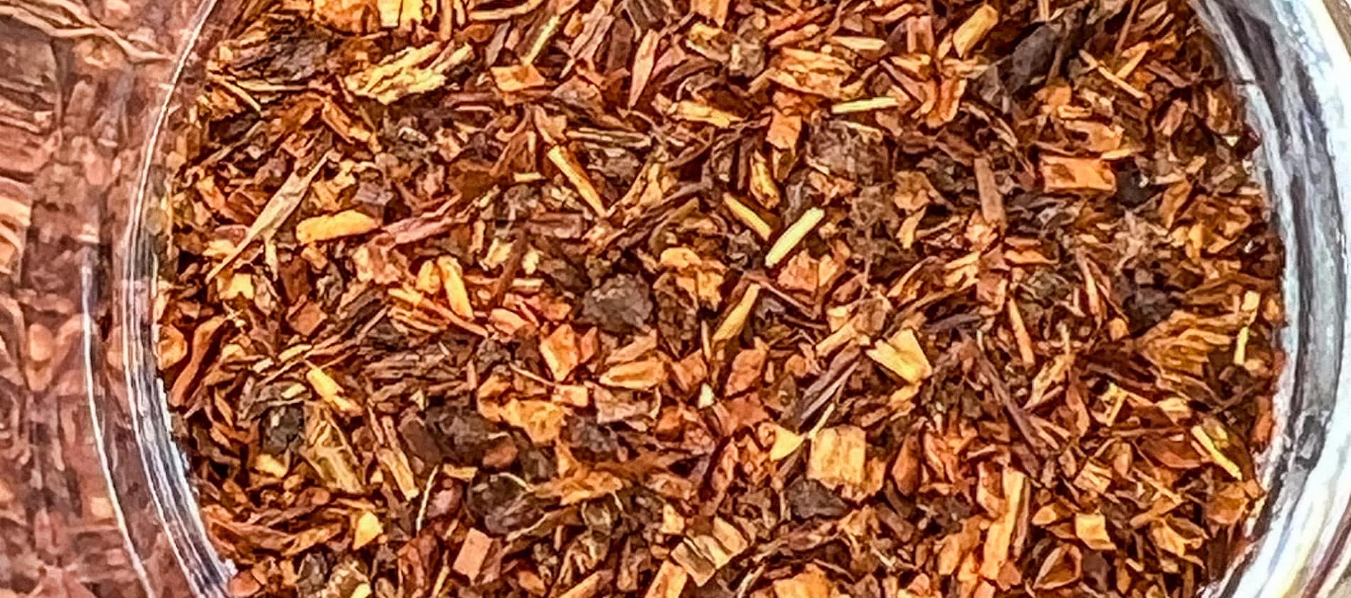 Rooibos tea leaves