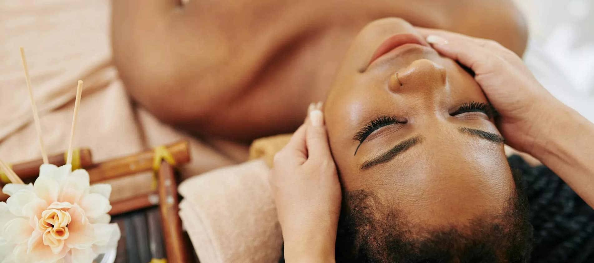 Spa massage face treatment