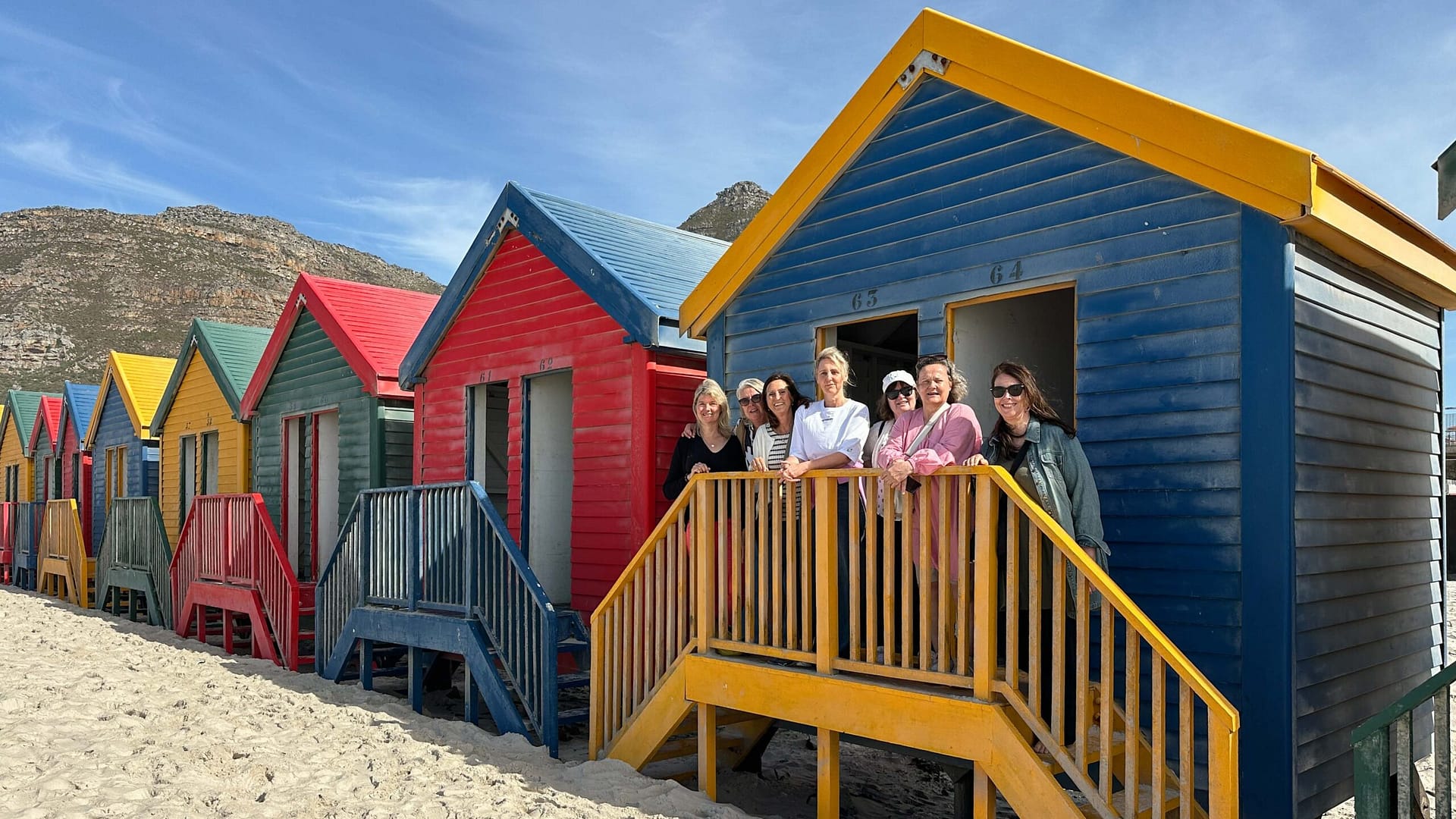 Muizenberg, Südafrika, Strandhäuser