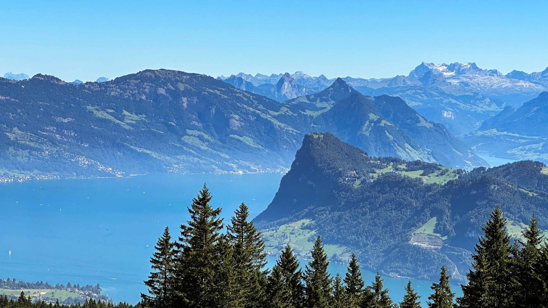 Breathtaking view over Lake Lucerne, Switzerland