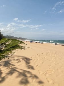 Beach views Cape Vidal, Kwa-Zulu Natal group tour