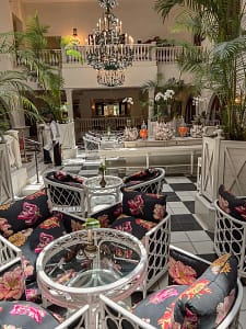The Palm Court of the Oyster Box Hotel, Kwa-Zulu Natal group tour