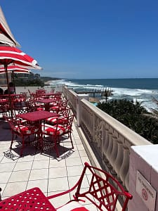 Rooftop views of Lighthouse Bar at the Oyster Box Umhlanga, Kwa-Zulu Natal group tour