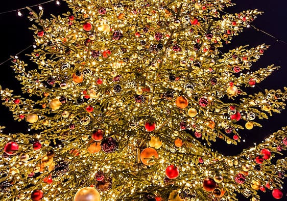 A beautifully decorated Christmas Tree in Germany Europe