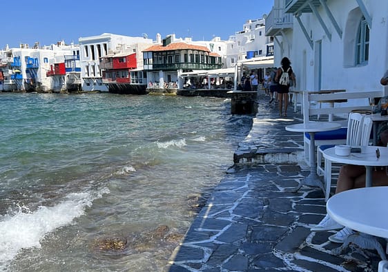 Little Venice in Mykonos Greece