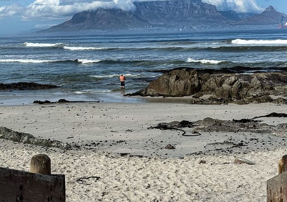 Beach at Bloubergstrand