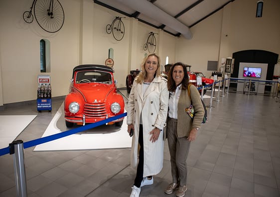 Two Ladies visiting the Franshoek Motor Museum