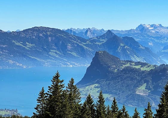 Breathtaking view over Lake Lucerne, Switzerland