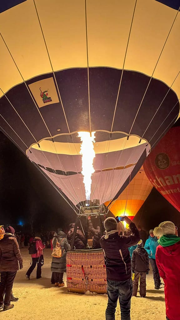 Ballonglühen, Tannheimer Tal, Österreich