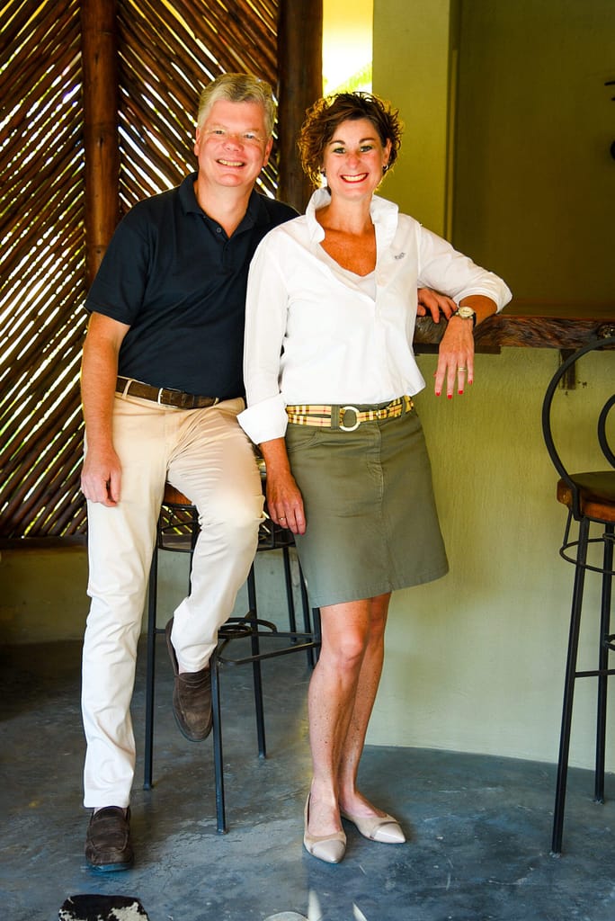 The passionate owners of La Lechere Guest House - Issabella and Jan Schurings