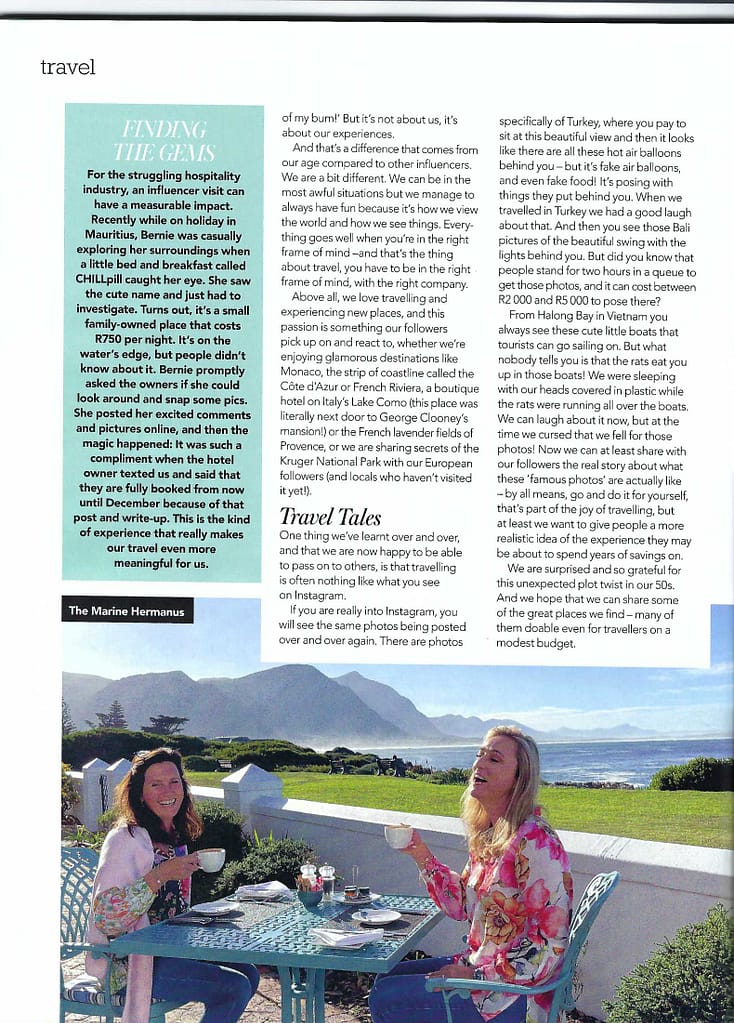 Travelbuddies at Women&Home Magazine