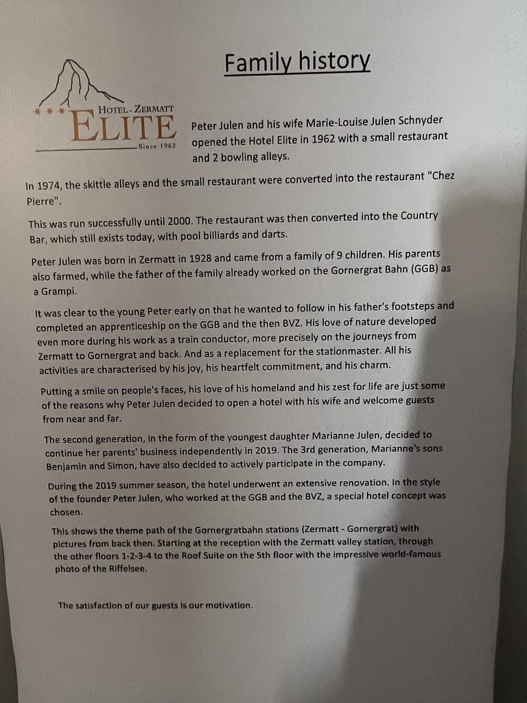 Travelbuddies at Elite Hotel Switzerland