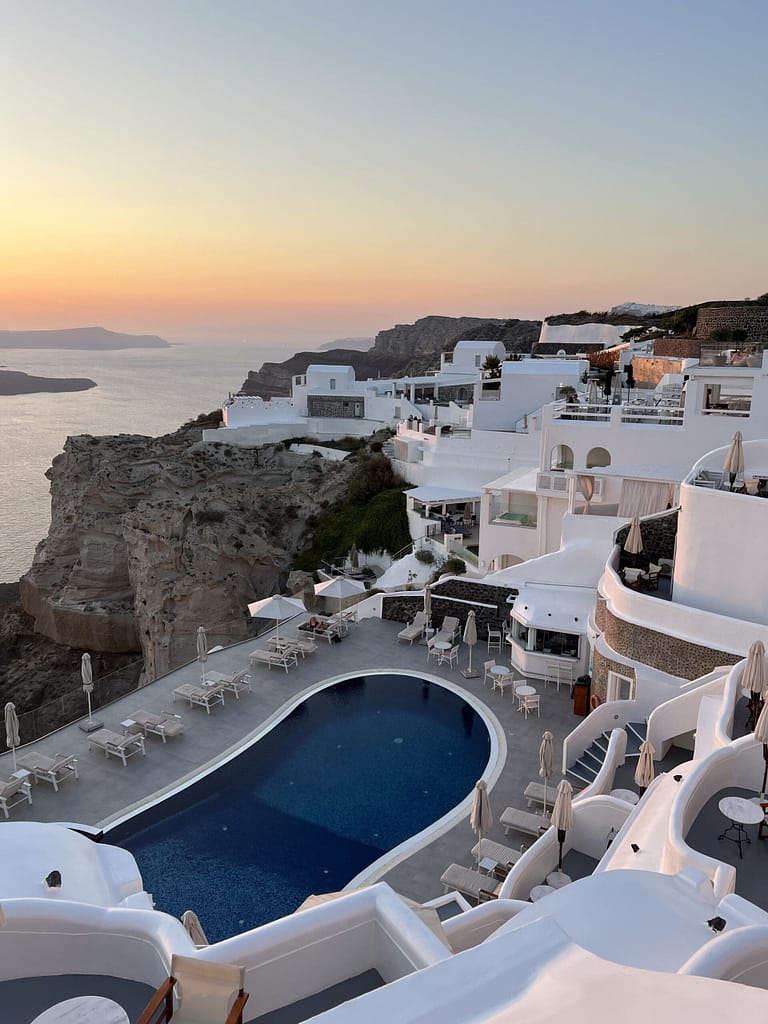 Views from Volcano View hotel, Santorini