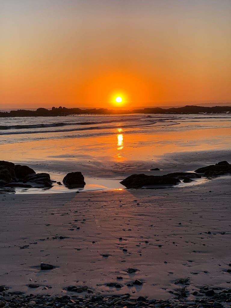 Sunset at Bloubergstrand