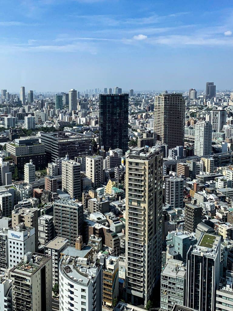 Tokyo Japan with its many skyscrapers