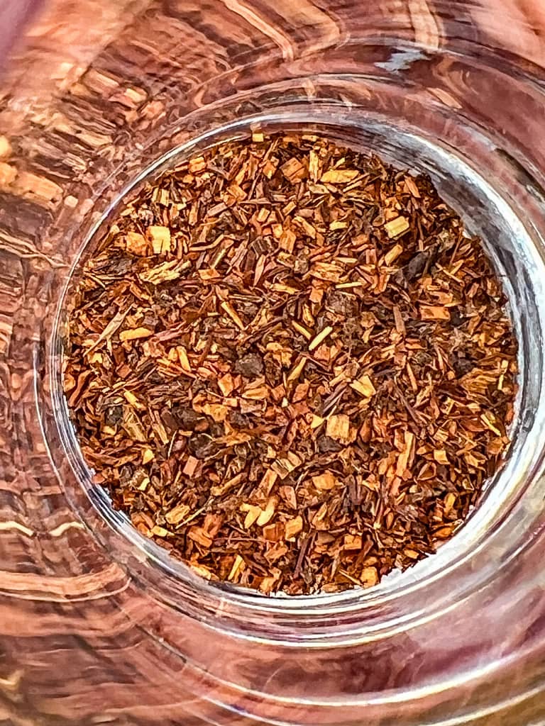 Rooibos tea leaves