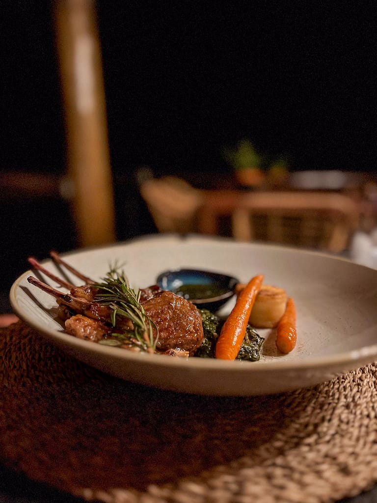 Most delicious lamb chops for dinner on our first night