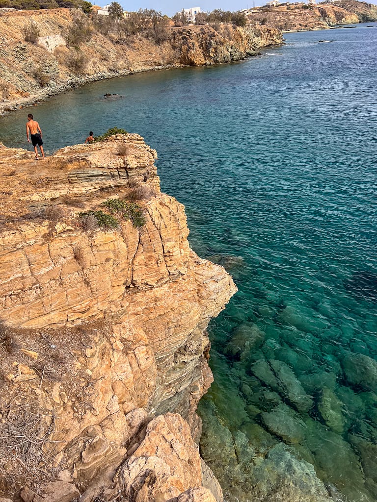 A beach in Tinos in the Cycladic islands
