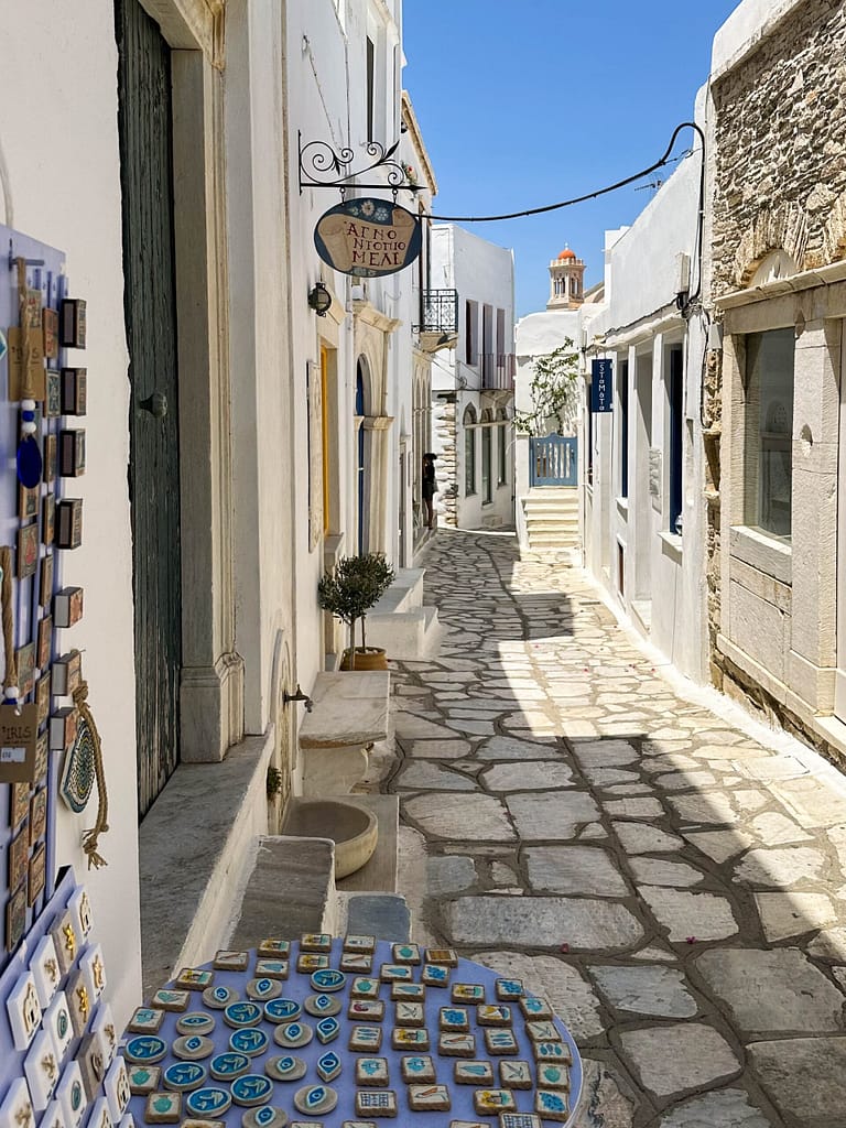 Tinos, Pyrgos, streets greece
