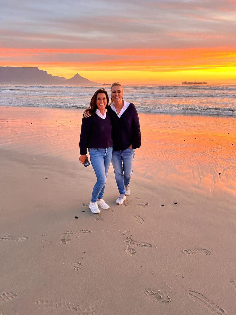 Sunset in Bloubergstrand, Table Mountain, Sonnenuntergang in Bloubergstrand
