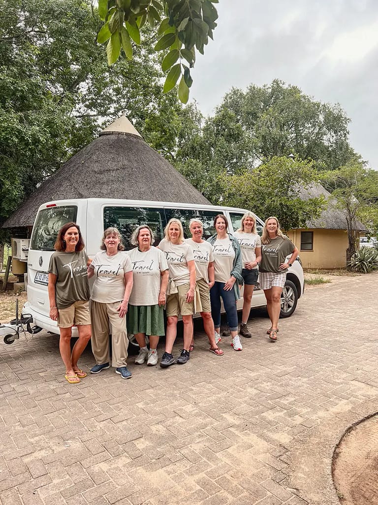 Small Group of Ladies on the Kruger & Cape Town trip on a morning walk in Kruger