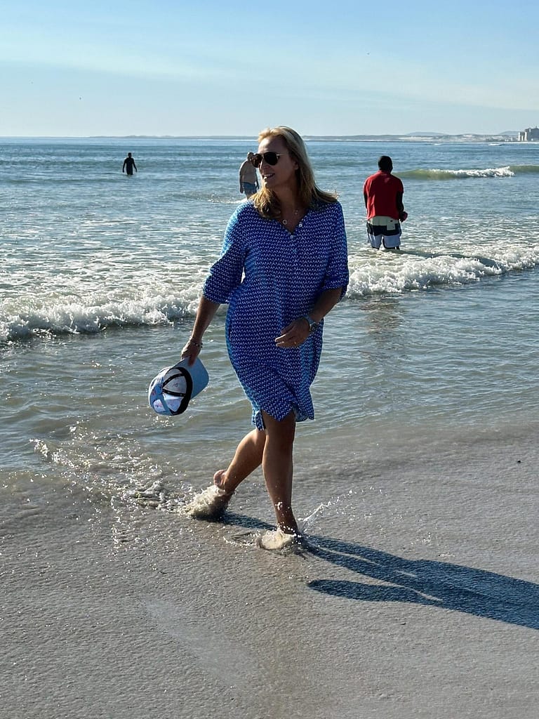 Melkbosstrand, woman on the beach,