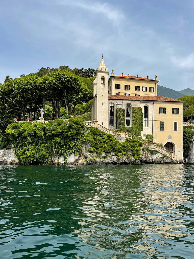 Villa del Balbianello, Lake Como, Comer See vom Wasser