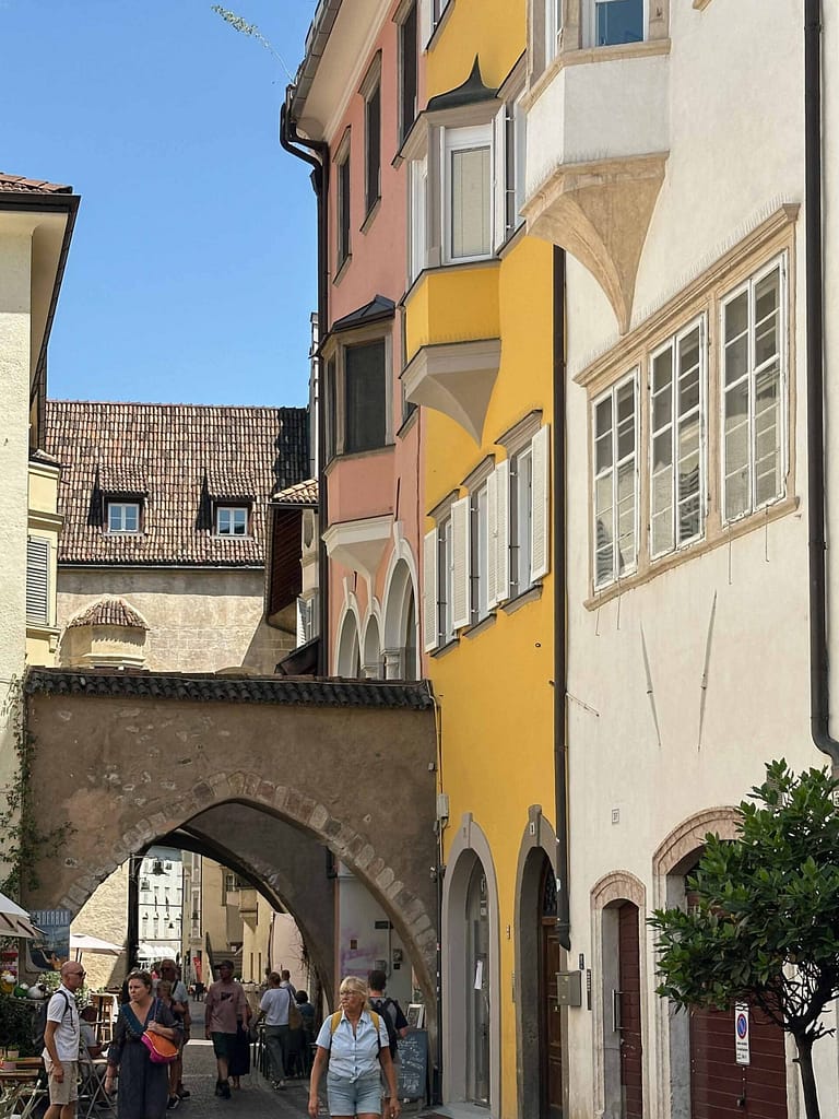 Historische Gebäude Doktor Josef Streiter-Gasse Bozen, Bolzano.