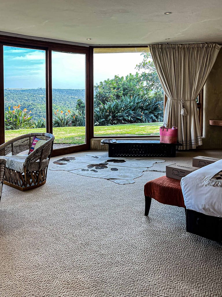 View from our bedroom in Sandcastle Villa South Africa