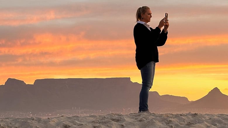 Bloubergstrand. Table Mountain. Tafelberg. How to start a travel blog. Wie man einen Reiseblog startet