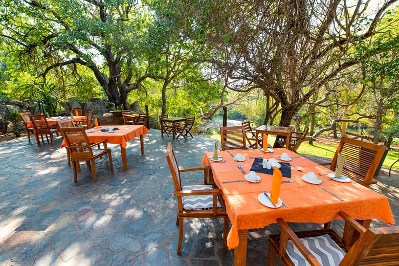 Inviting dining area on the Blyde River Canyon near Kruger