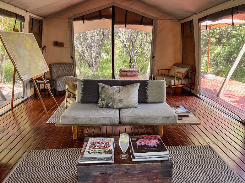 The meeting point of Amber River Camp