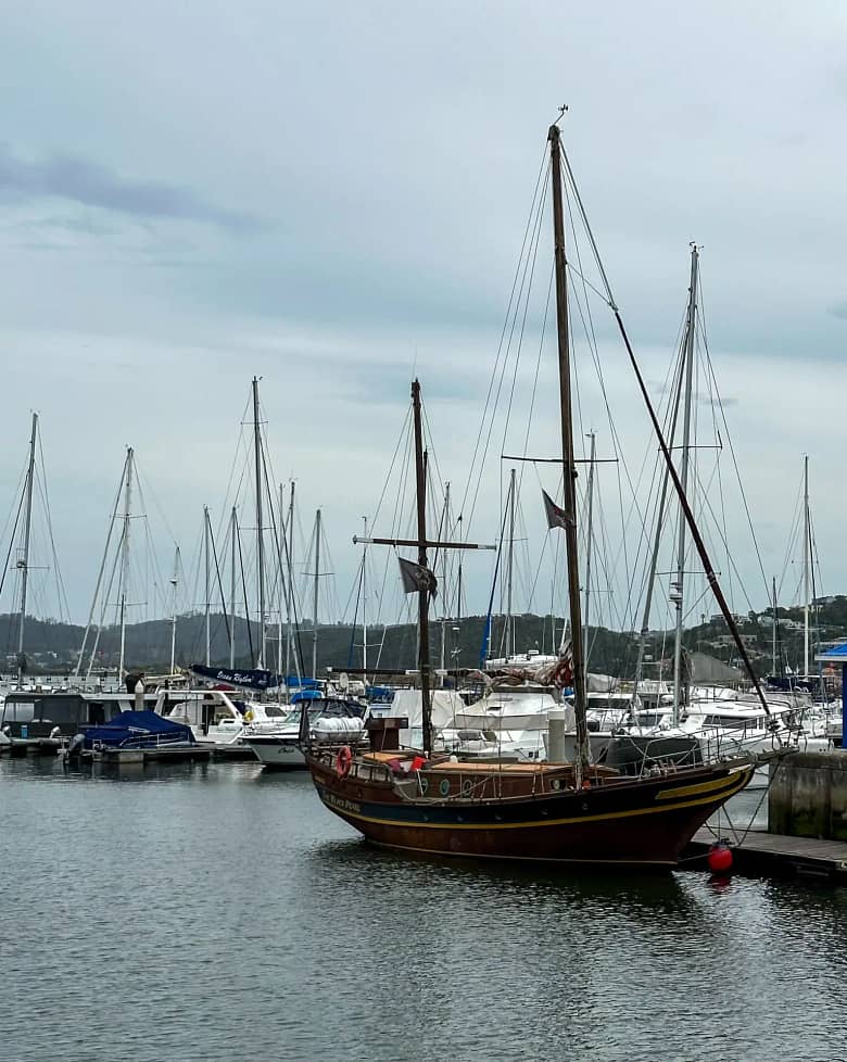Knysna Waterfront,sailboats, South Africa