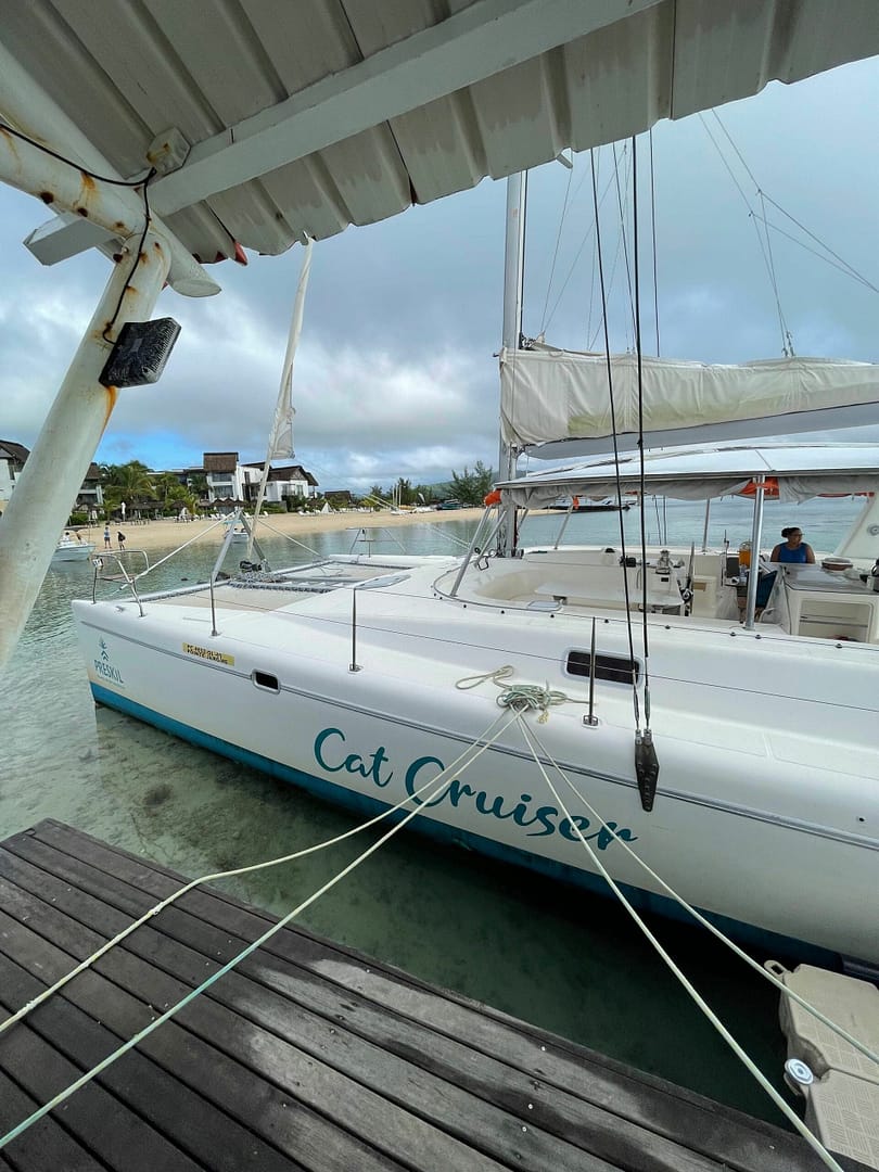 Travelbuddieslifestyle in Mauritius Catamaran Cruise