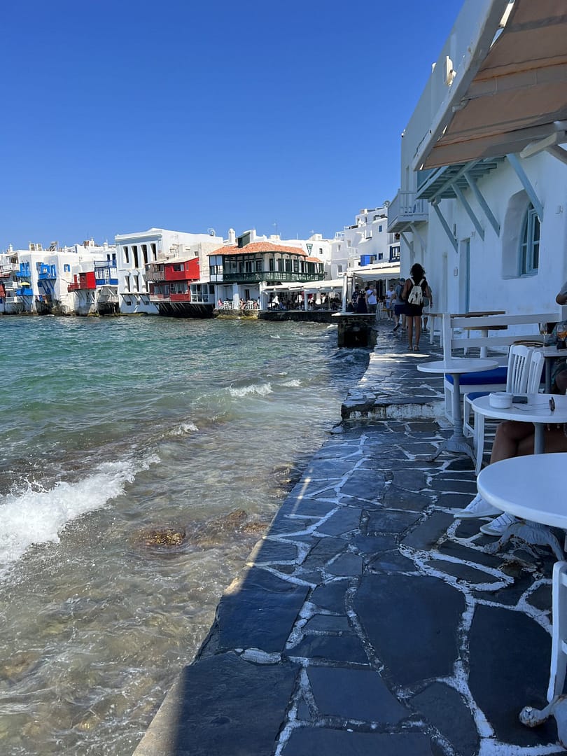 Little Venice in Mykonos Greece