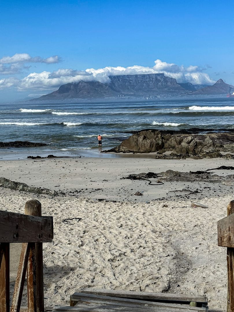 Beach at Bloubergstrand