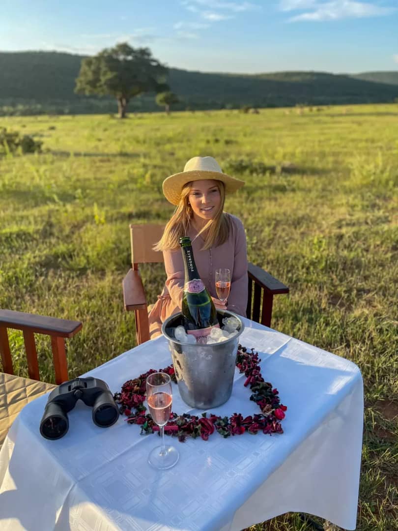 Romantic Dinner in the bush veld at Sediba Luxury Lodge